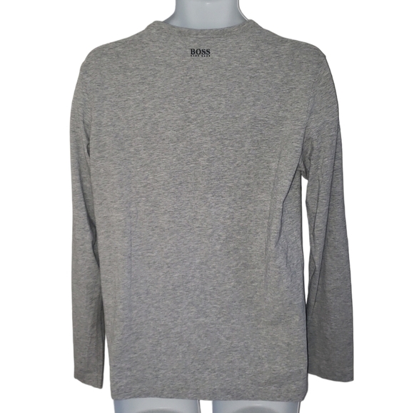 Boss Green Togn 2 Long Designer Lounge Preppy Sleeved T Shirt - Men's - Picture 4 of 7